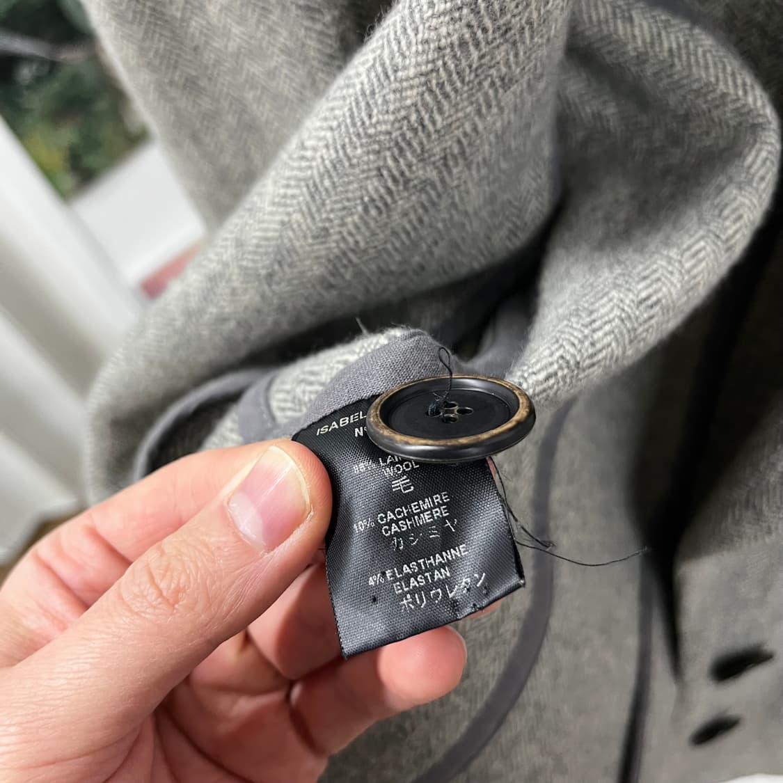 이자벨마랑 캐시미어 블렌드 헤링본 블레이져 1 상품이미지5
