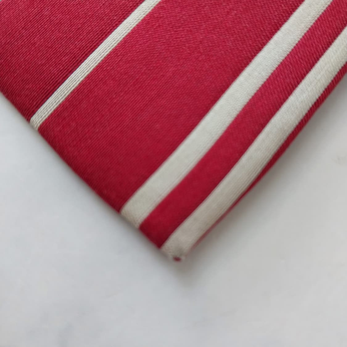 버버리 면·실크 레드 스트라이프 넥타이 9.1cm A~B등급 K2131 상품이미지6