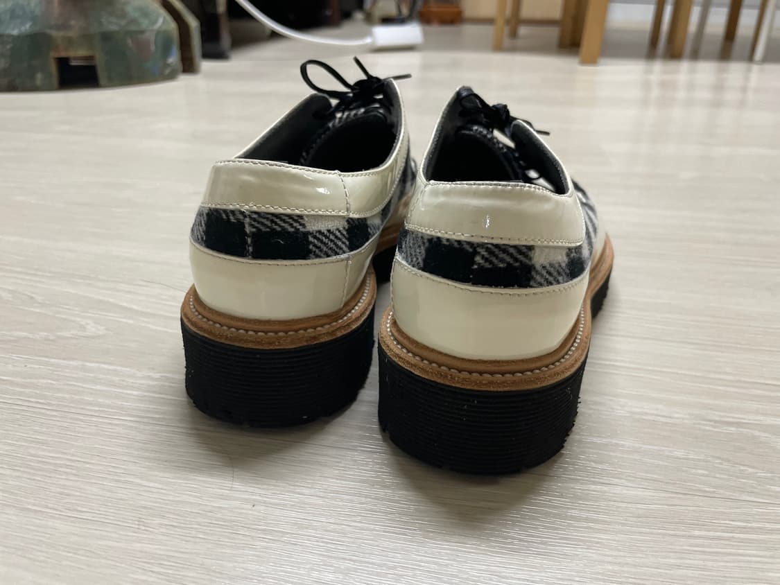 MSGM 화이트 체크 무늬 로퍼 스니커즈 신발 상품이미지7