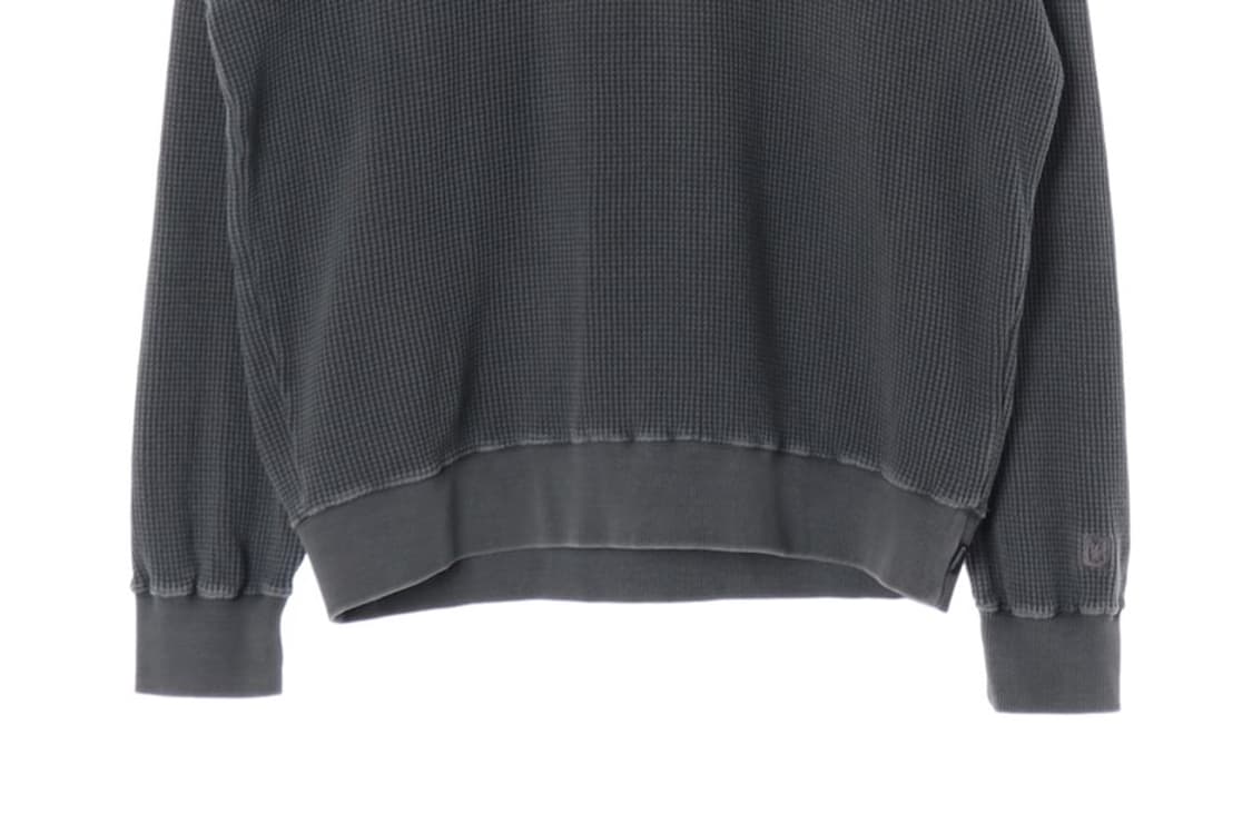 커버낫 와플 오버핏 차콜 맨투맨 XL 상품이미지5