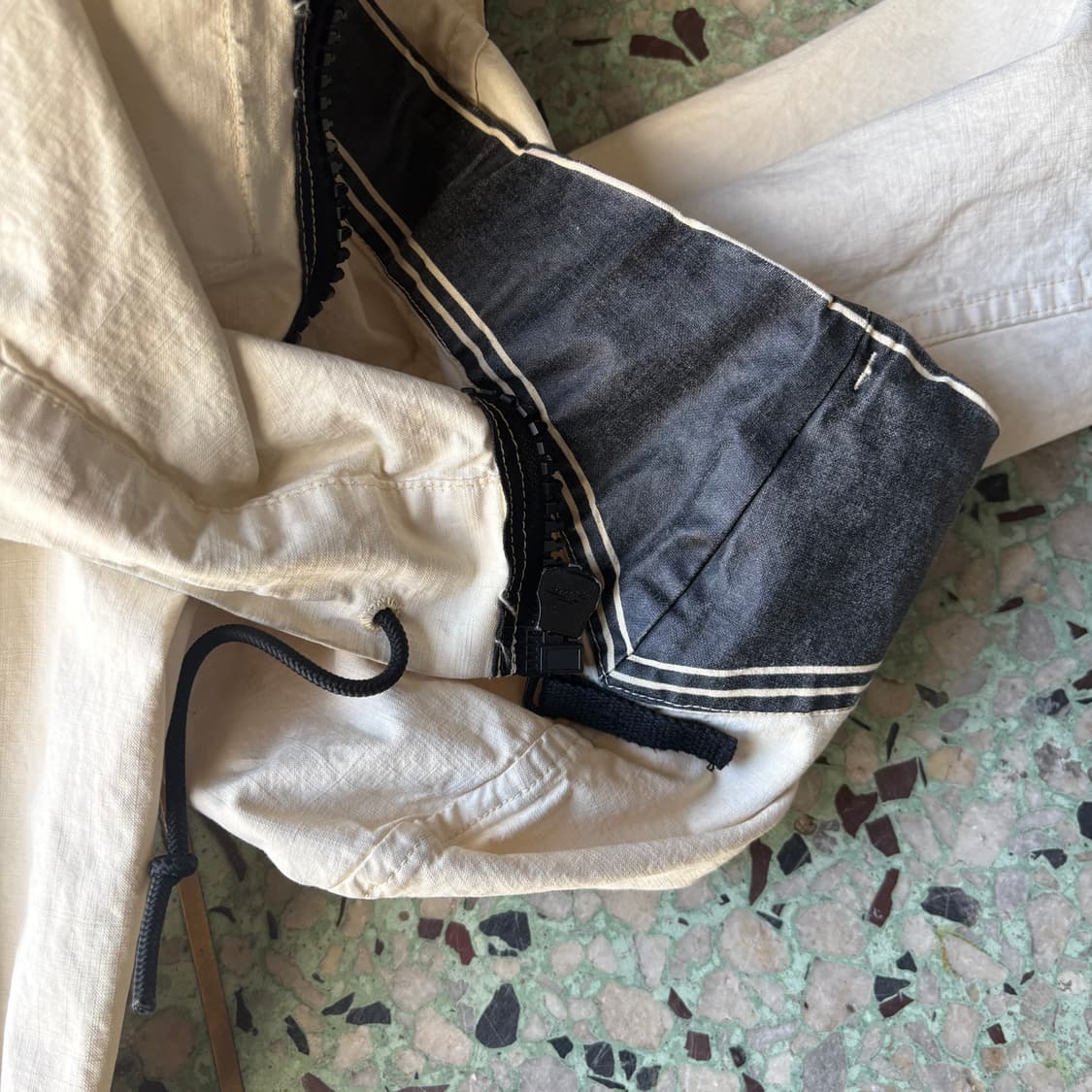 06ss 스톤 아일랜드 아이보리 탄창 쉘 자켓 상품이미지9