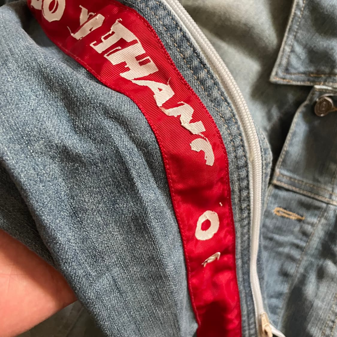 Vintage washed denim jacket 상품이미지3