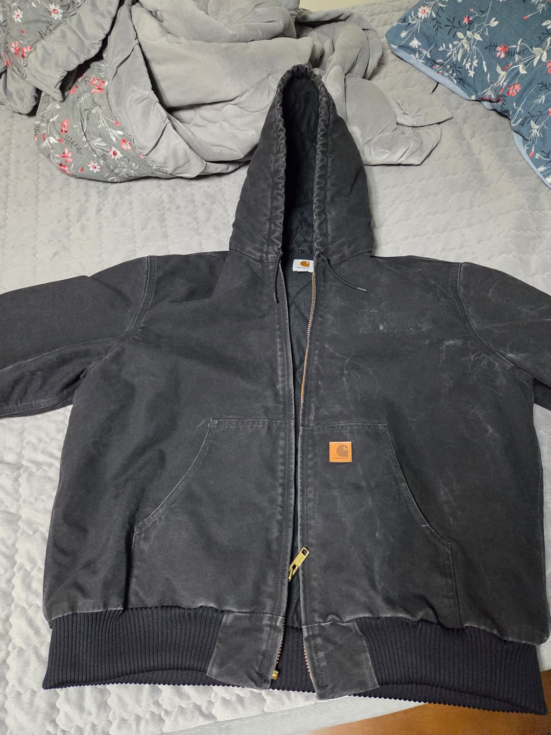 칼하트 j130 후드집업 블랙 XL 상품이미지2