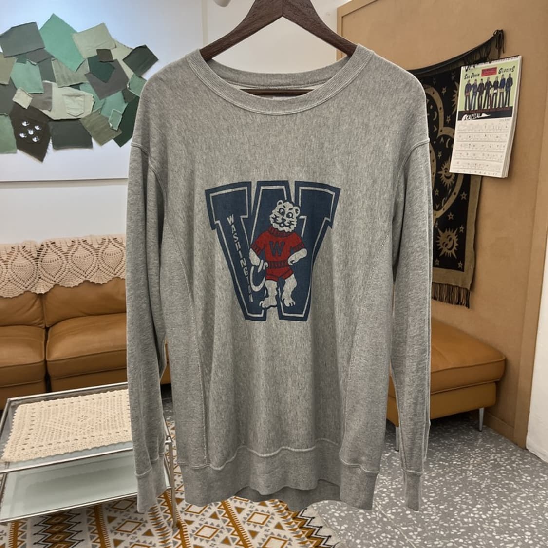 챔피온 리버스위브 올드스쿨 키치 빅프린팅 맨투맨 L C10828 상품이미지3