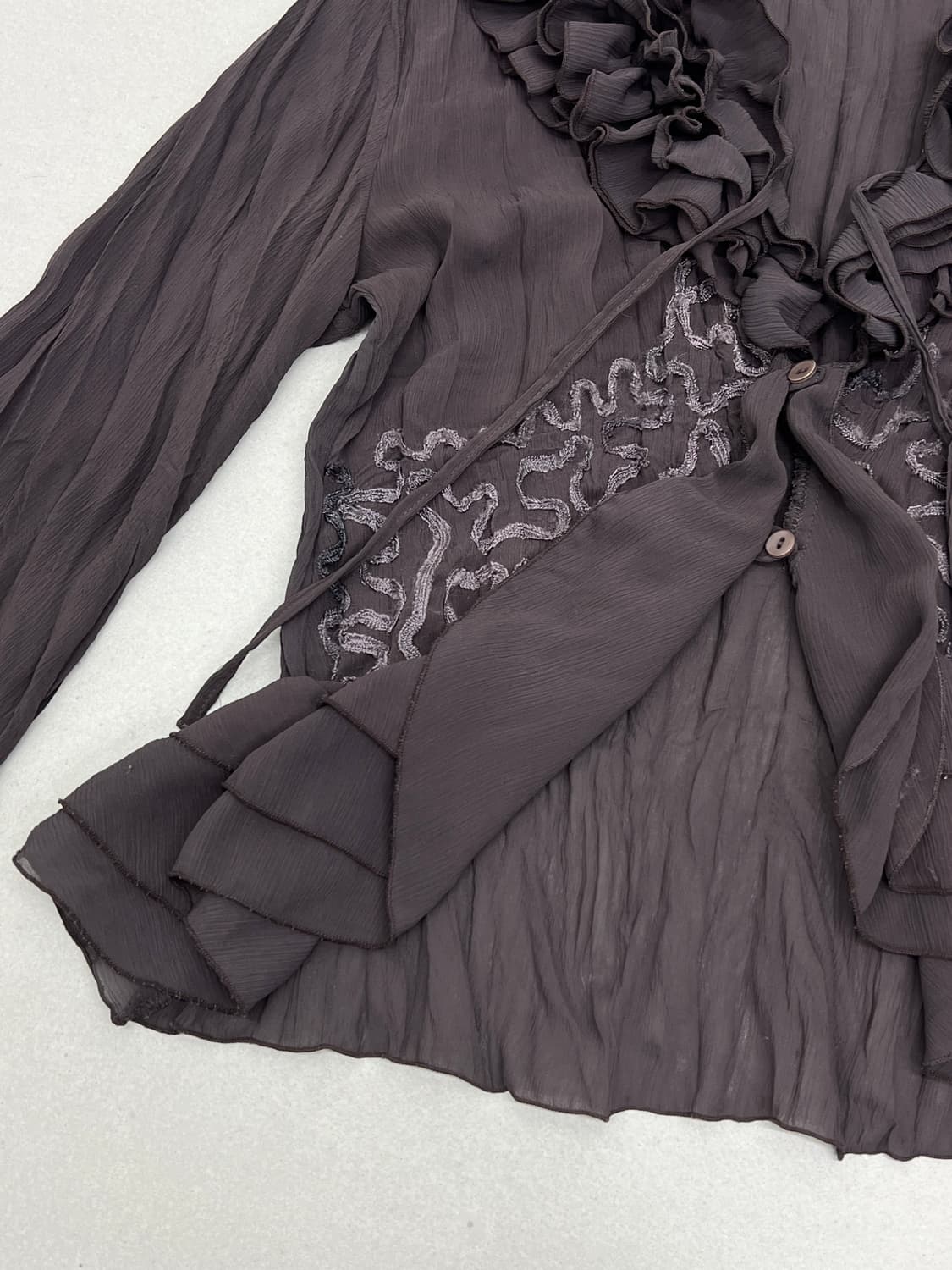 PRIVATE LABEL 도트 반팔 블라우스 상품이미지5