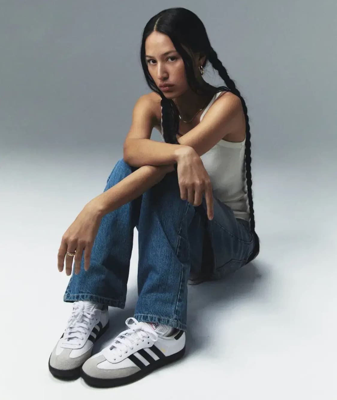 글로니 바지Glowny 93 MID-RISE LOOSE FIT JEANS 상품이미지1