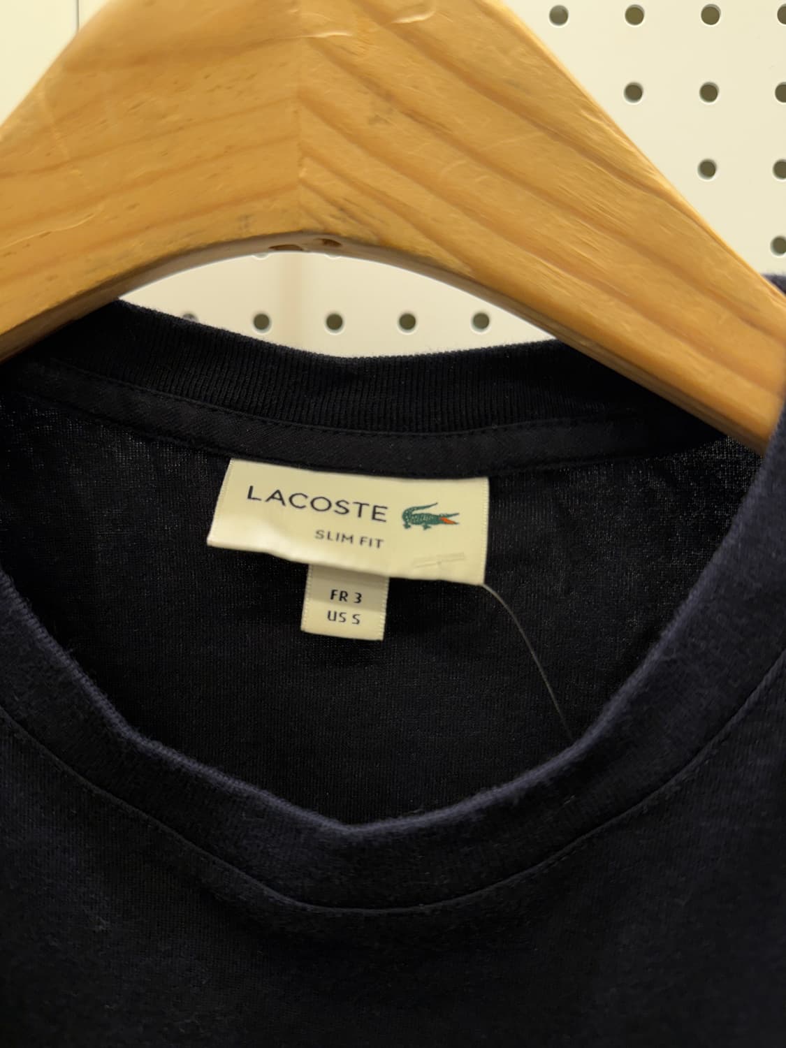 라코스테 라운드 반팔 티셔츠 네이비 U1468 상품이미지5