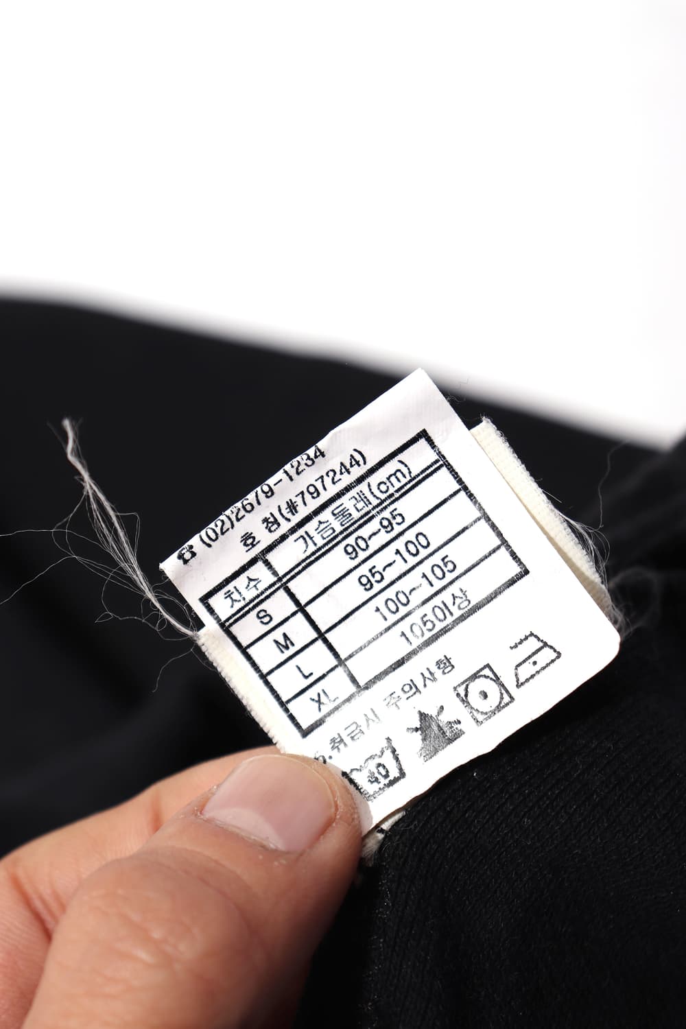 TIMBERLAND 블랙 코튼 카라티 size M 상품이미지7