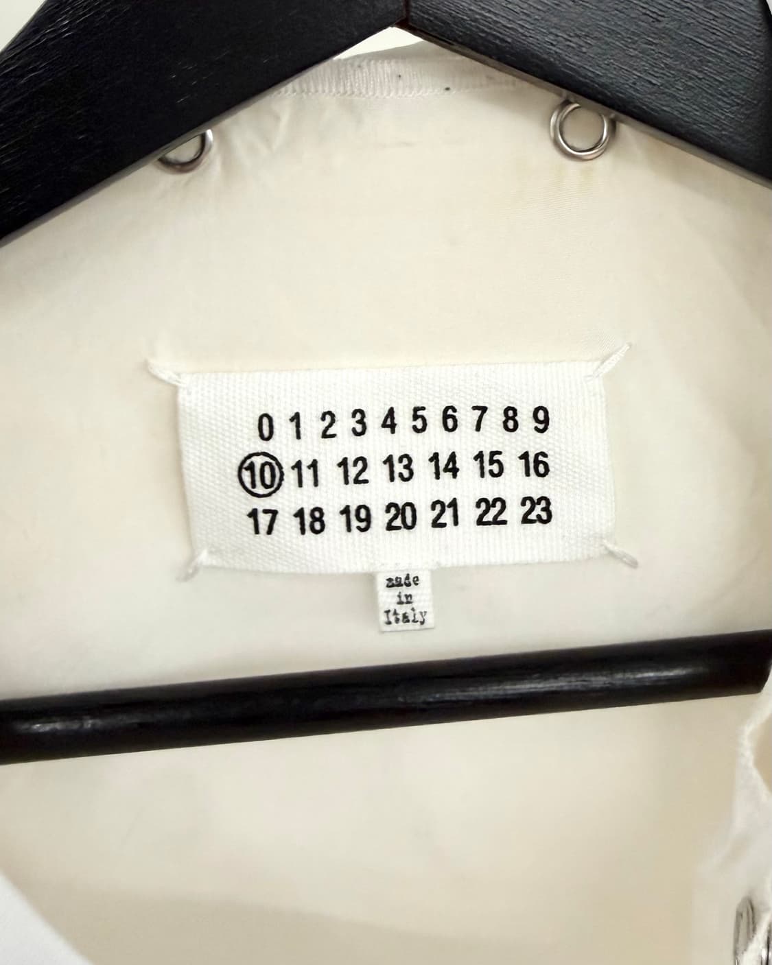 메종 마르지엘라 17SS 화이트 스냅 버튼 셔츠 상품이미지7