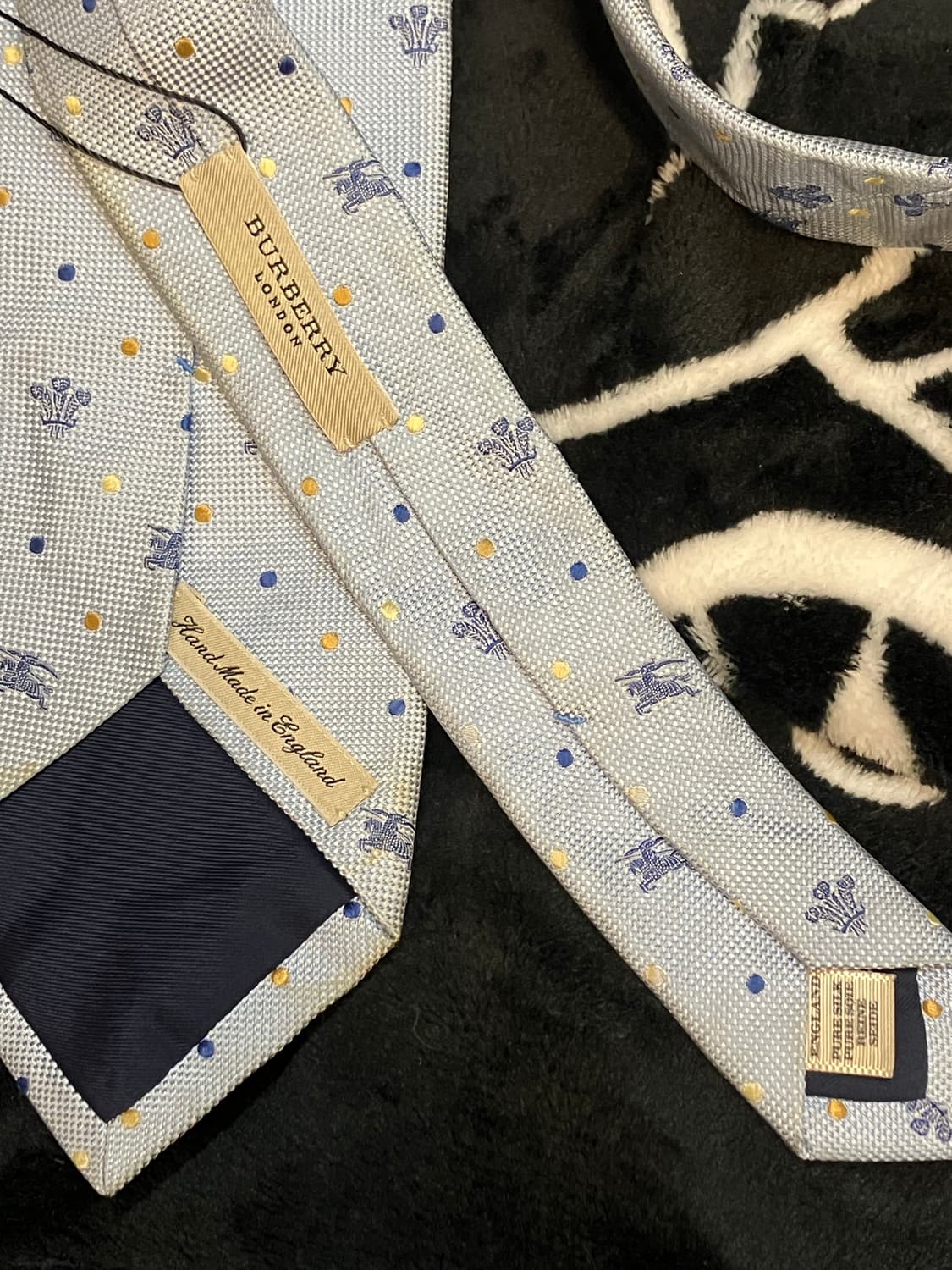 버버리 패턴 넥타이 스카이블루  #csz2944 상품이미지4