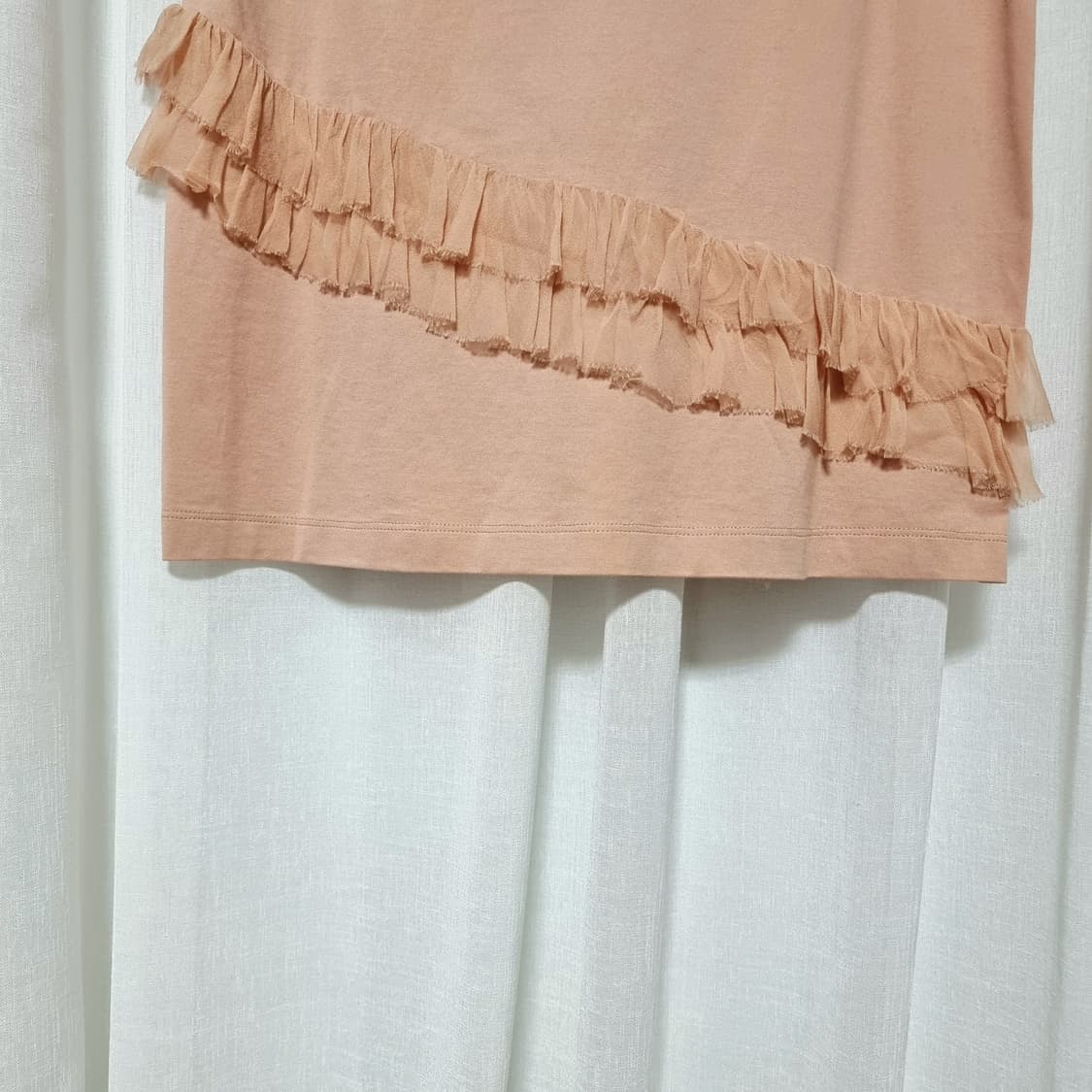 N21 누메로 벤투노 실크러플 슬리브리스 코튼 티 (55) 상태최상 상품이미지7