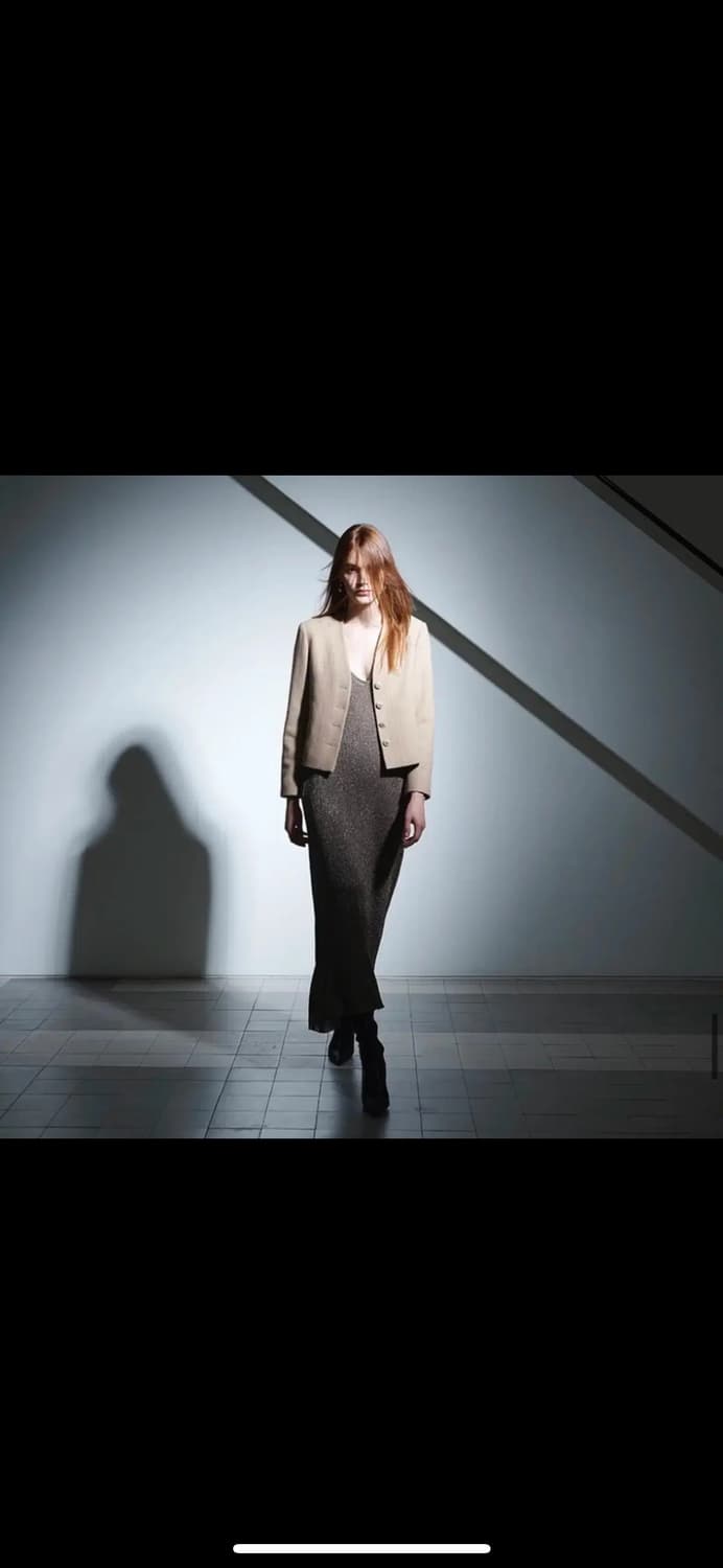 패브릭컬러지 no collar short jacket beige 상품이미지2