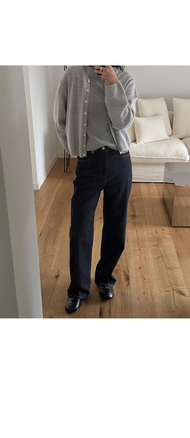 킨다베이지 클래식 생지 데님(롱버전, L) 상품이미지2