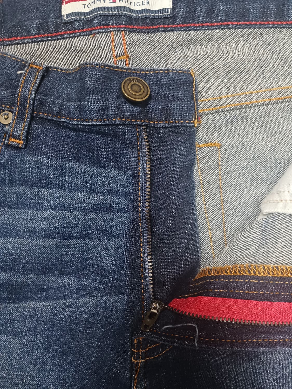 [33] 타미힐피거 진청 워싱 슬림진 청바지 상품이미지6