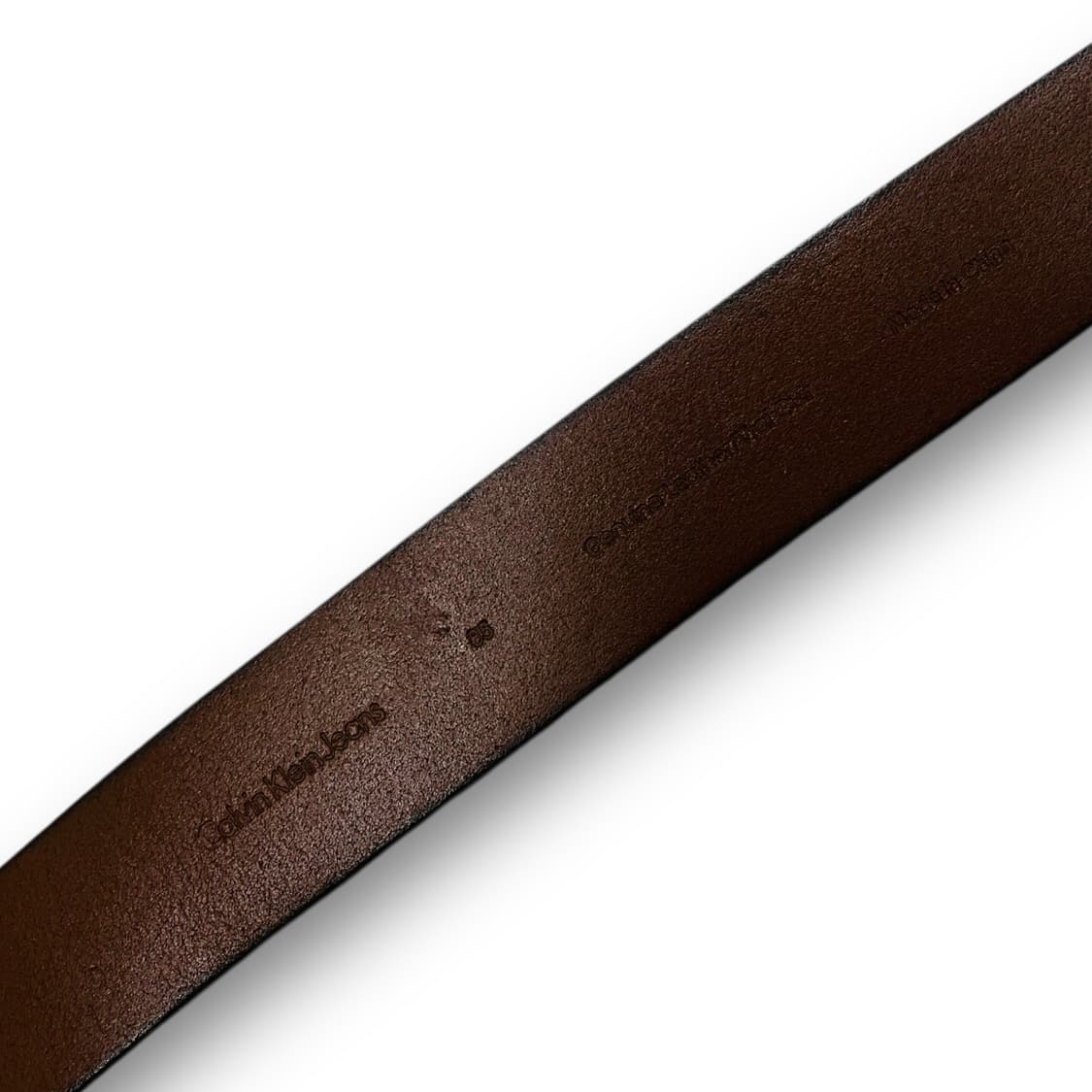 캘빈 클라인 미니멀 웨스턴 브라운 레더 벨트 상품이미지7