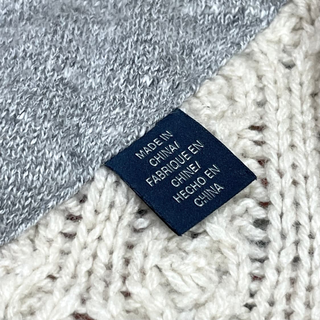 타미힐피거 베이지 로브 피셔맨 가디건 여성M 상품이미지6