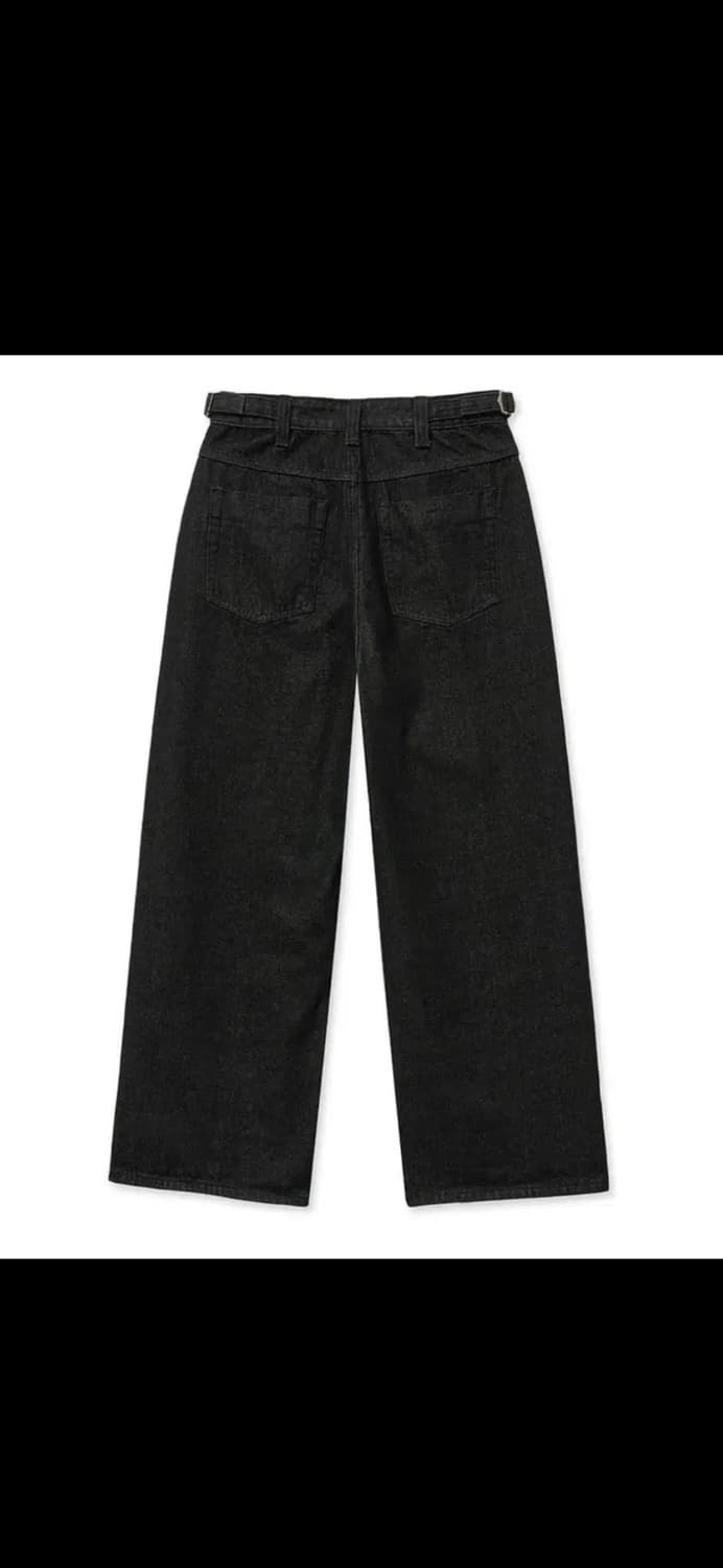 노운 와이드 데님팬츠 블랙 1size 새상품 상품이미지2