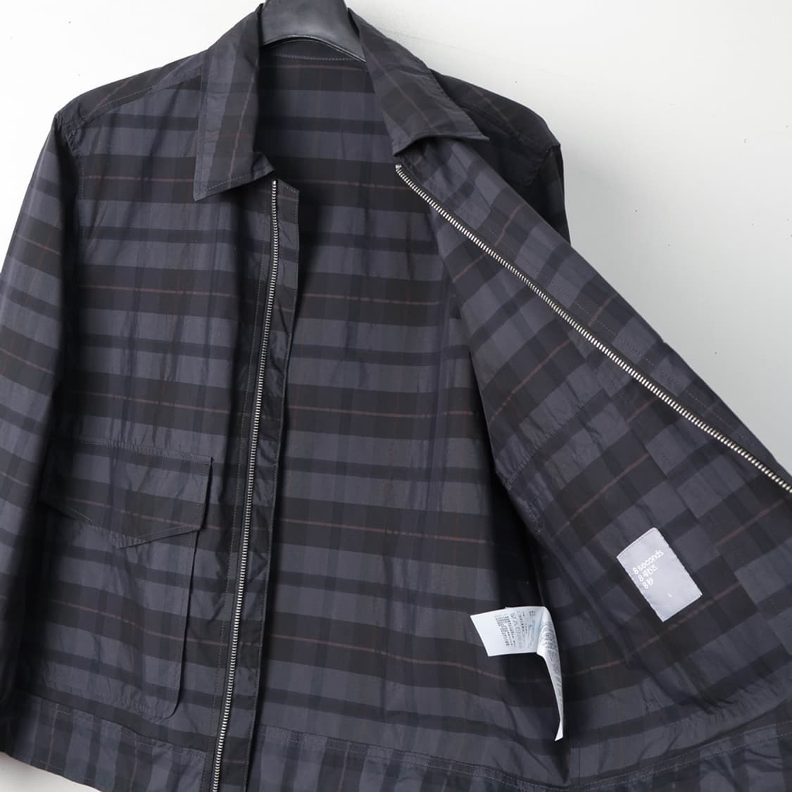 95/에잇세컨즈 체크 집업 자켓 상품이미지6