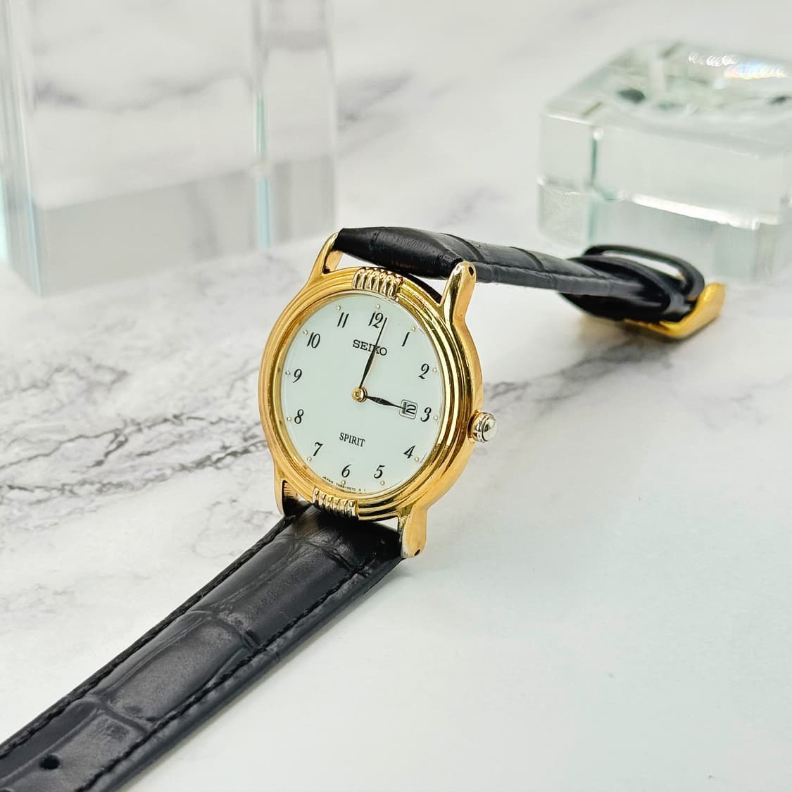 90s00s 빈티지 세이코 스피릿 아라비아 화이트 다이얼 워치 상품이미지6