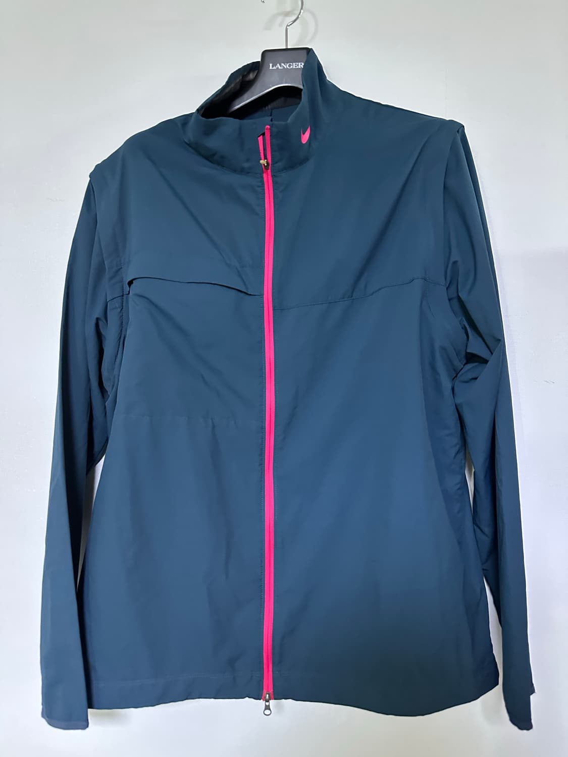 나이키 네이비 바람막이 핑크 지퍼 상품이미지1