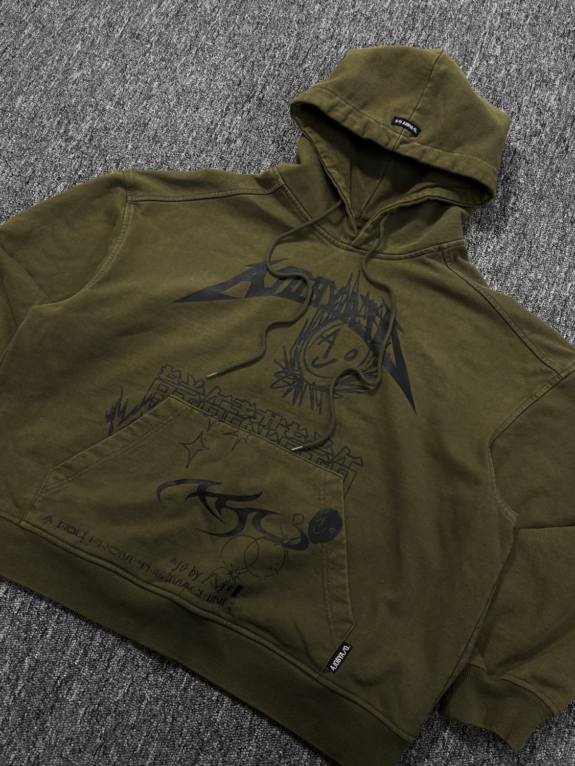 아조바이아조 아졸리카 콜라쥬 후디 상품이미지3