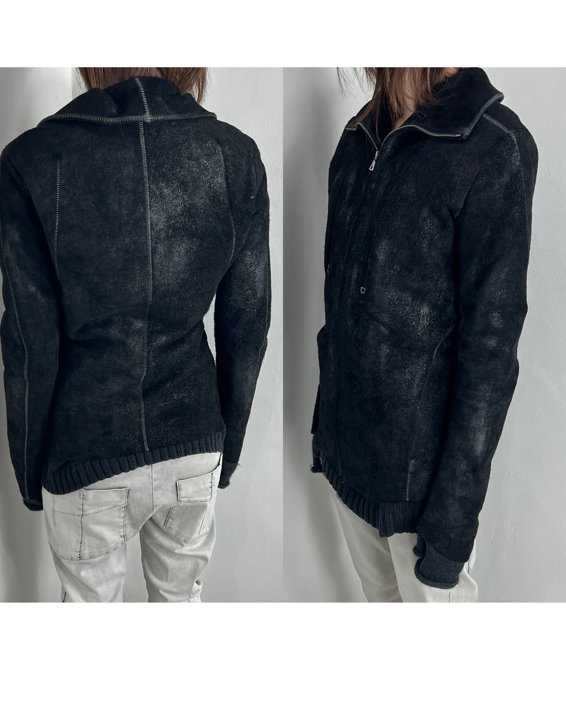 ISAAC SELLAM WAX COATED CALF SKIN JACKET 상품이미지2