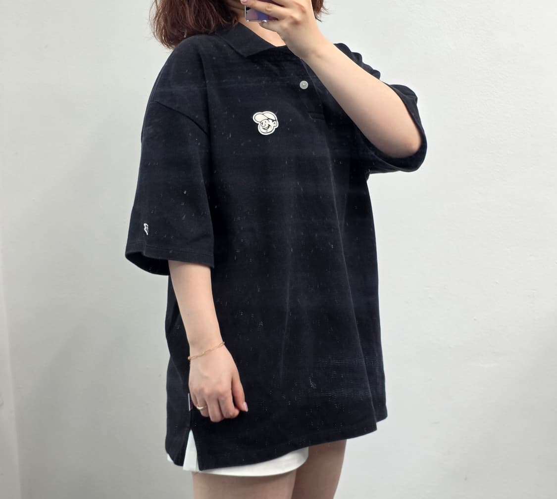 [프립]M/이벳필드 반팔카라티 블랙 상품이미지2