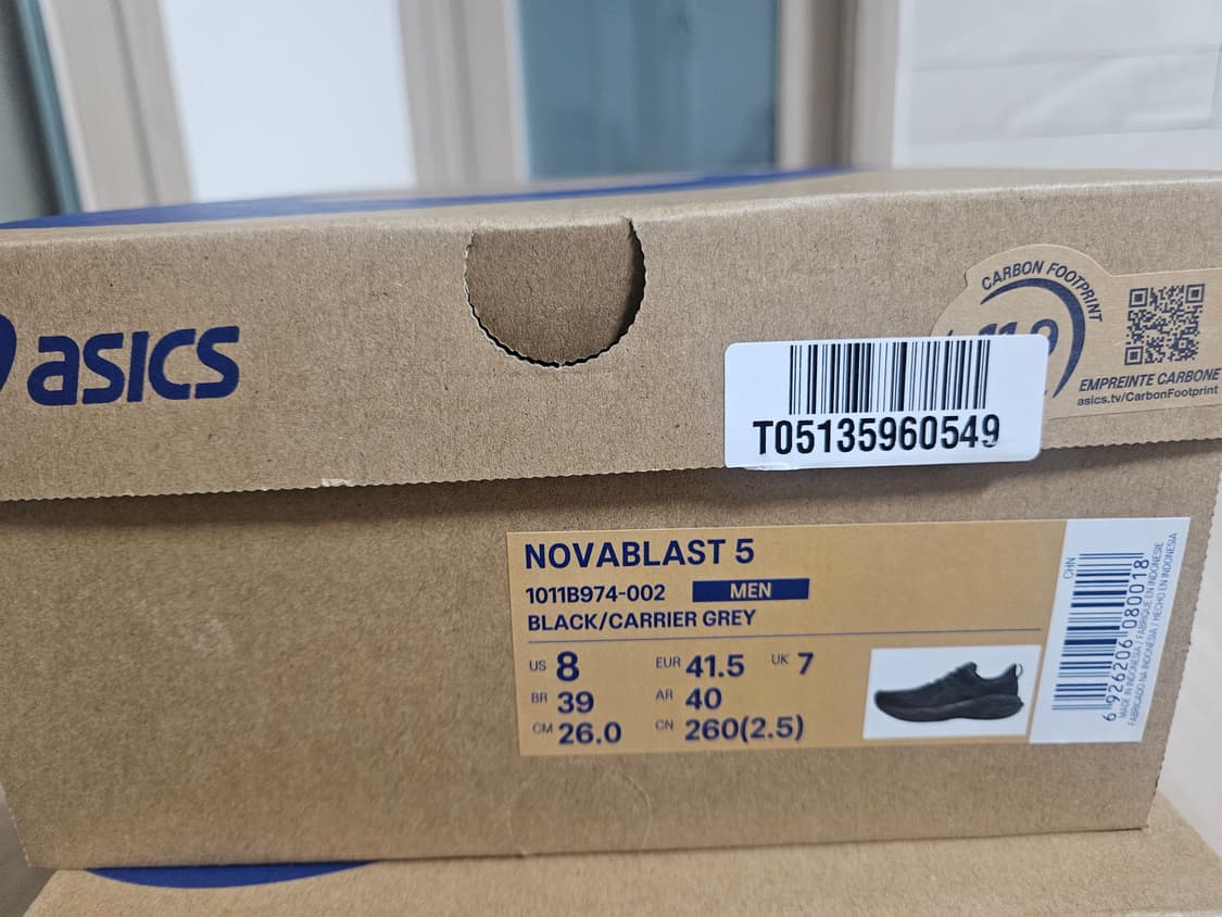 아식스 노바블라스트5 블랙 260 새상품 상품이미지1