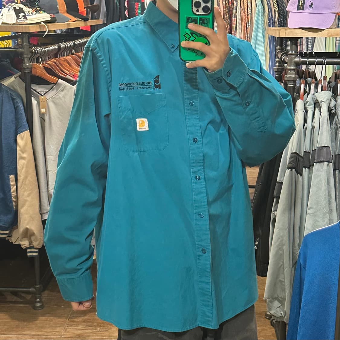 [HI] 칼하트 셔츠 컴포즈블루 상품이미지4