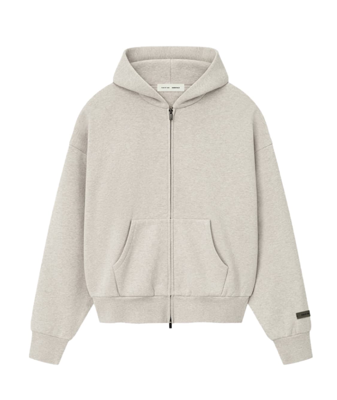 [새상품] 에센셜 클래식 플리스 후드집업 헤더 스톤  S 상품이미지2