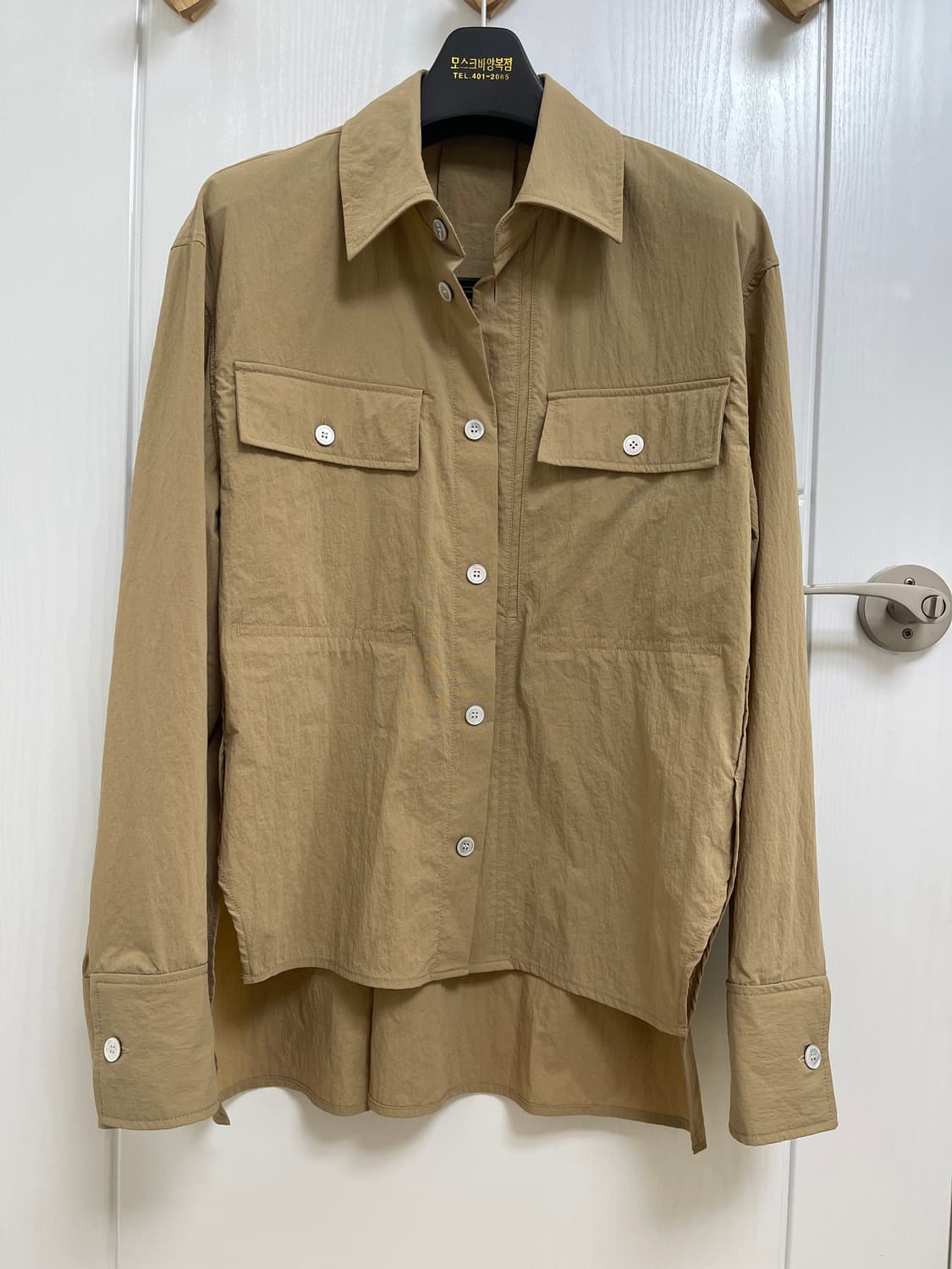 우영미 셔츠 자켓 베이지 상품이미지1