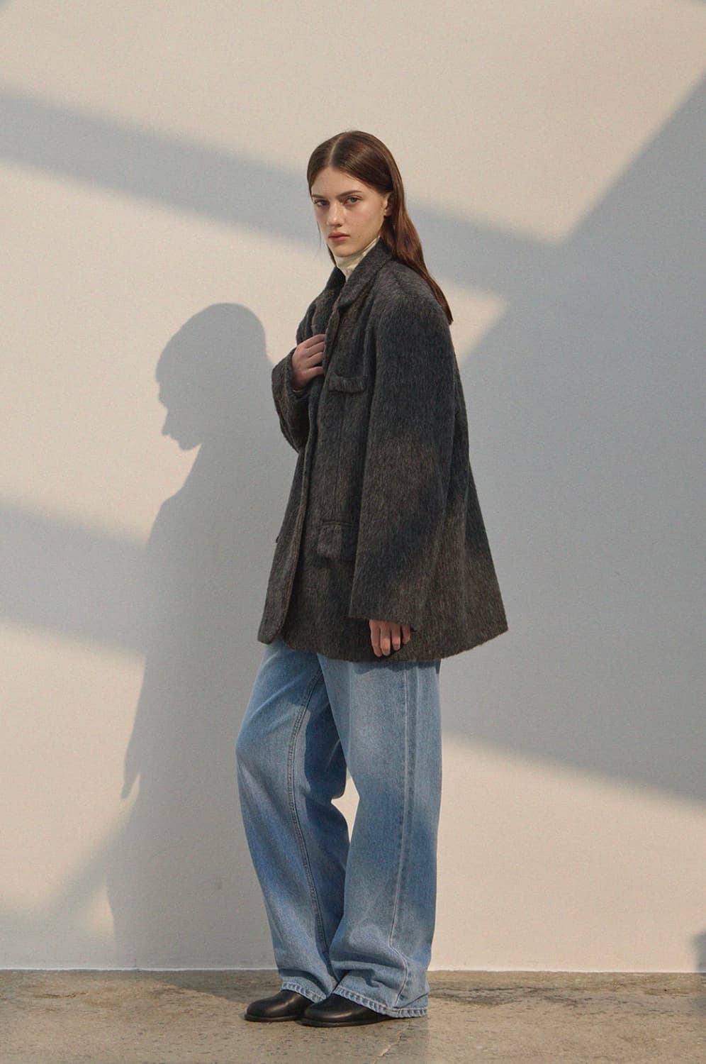 르 스튜디오 차콜 울 자켓 상품이미지2