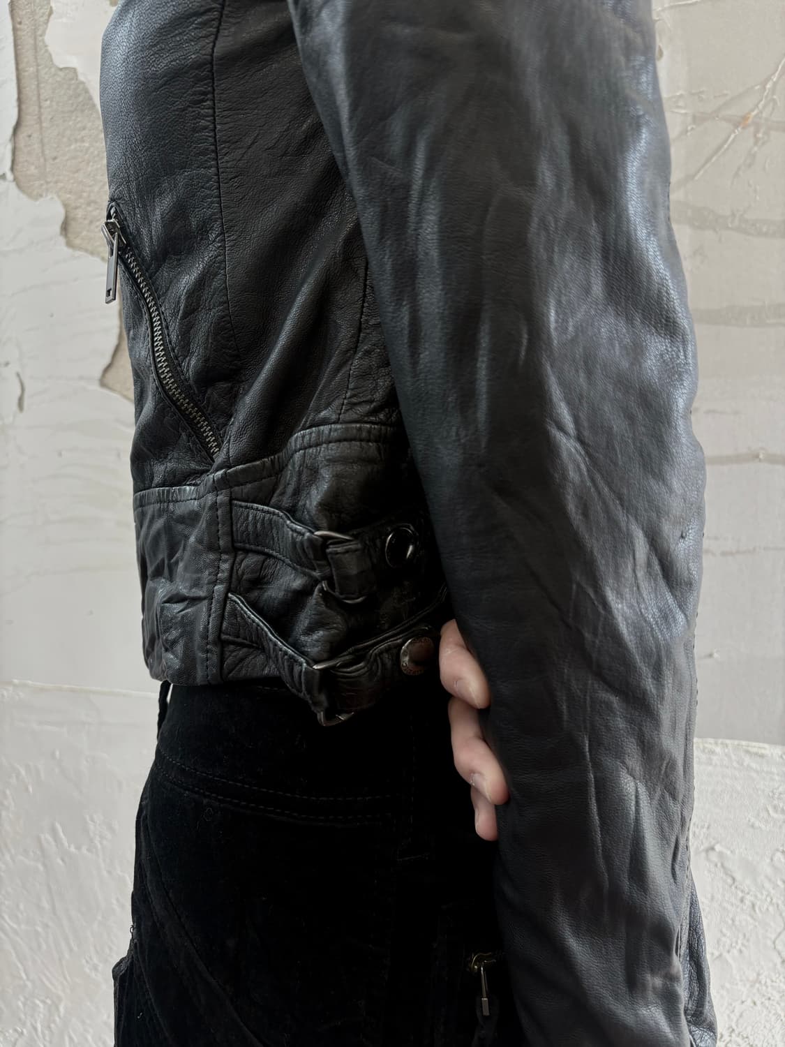 Goat skin rider jacket 상품이미지5