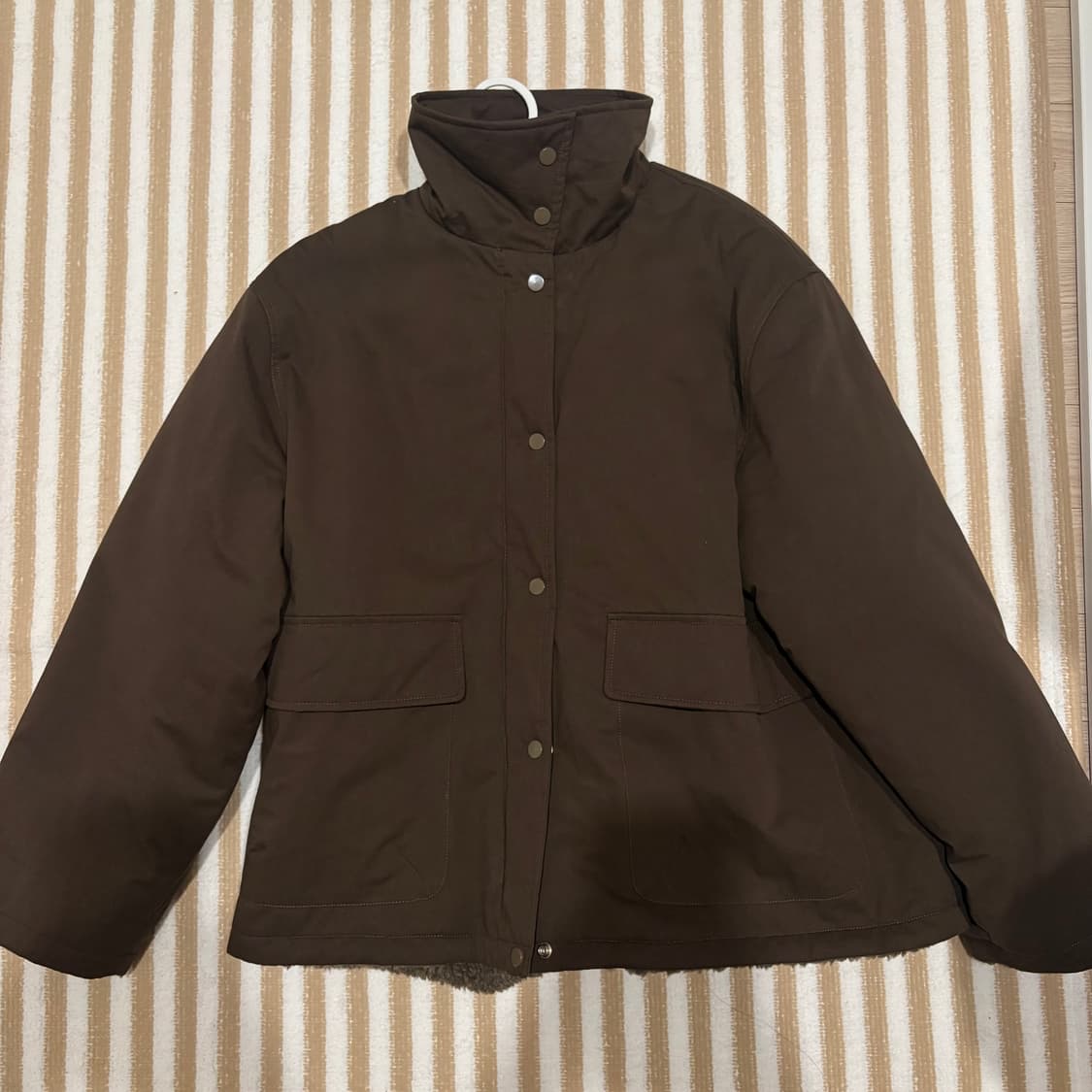 얀13 브라운 패딩 자켓 상품이미지1