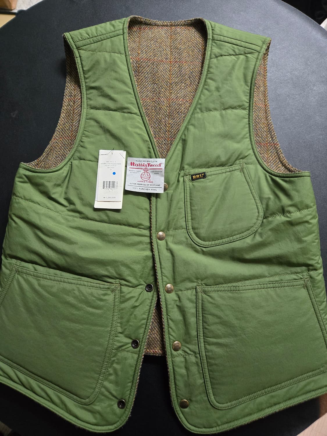 RRL 해리스 트위드 리버시블 베스트 상품이미지1