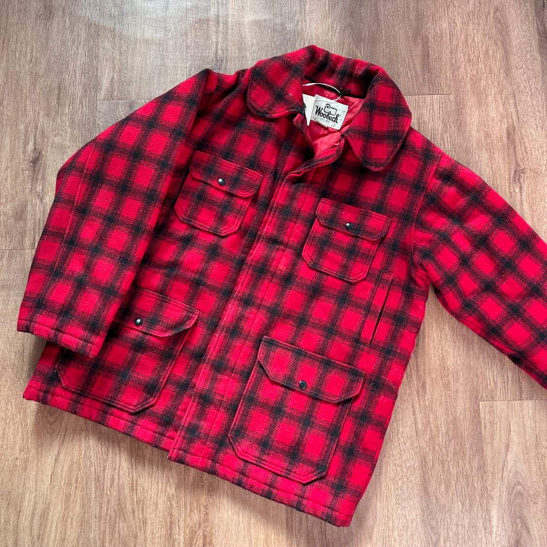 울리치 버팔로 체크 매키노 크루저 코트 USA 60s 상품이미지4