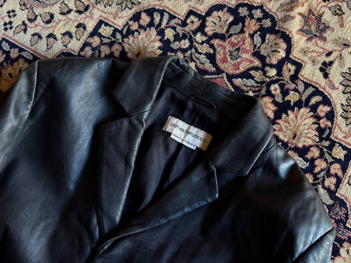 엠포리오 아르마니 레더 자켓 100 상품이미지9