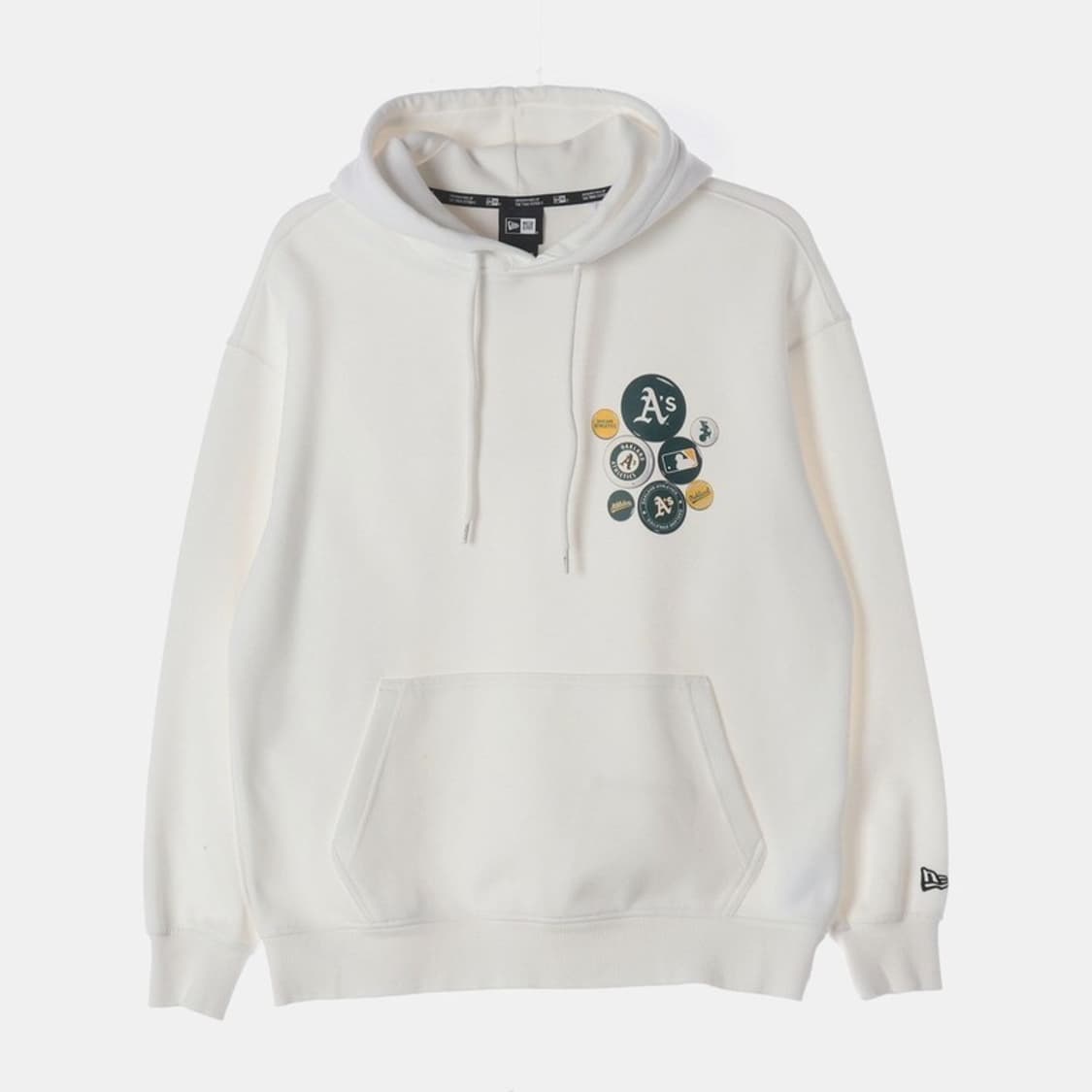 뉴에라 x MLB 오클랜드 애슬레틱스 핀 버튼 후드티 S 상품이미지1