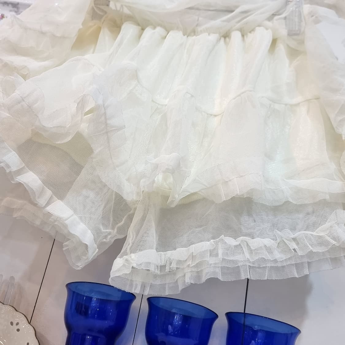 아이보리 캉캉 튤 스커트 상품이미지8