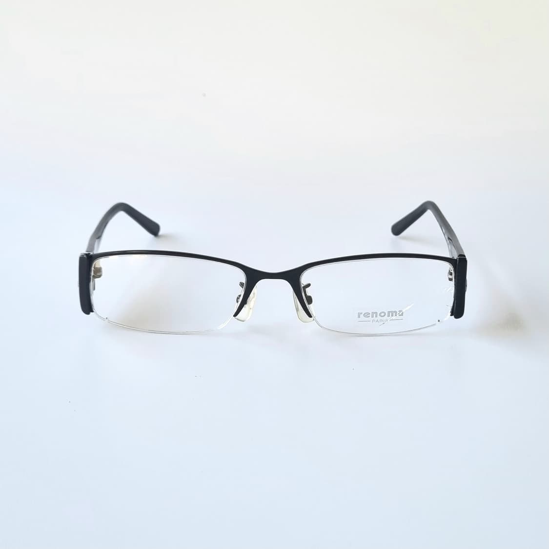 데드스탁  renoma  반무테  블랙 스퀘어 안경테 1363 상품이미지2