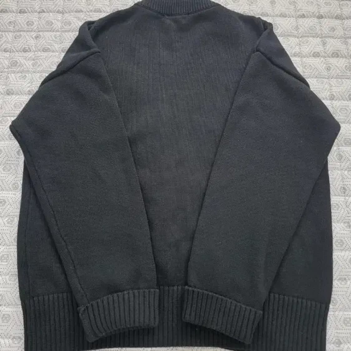 아미 빅 하트 로고 가디건 블랙 100 상품이미지4