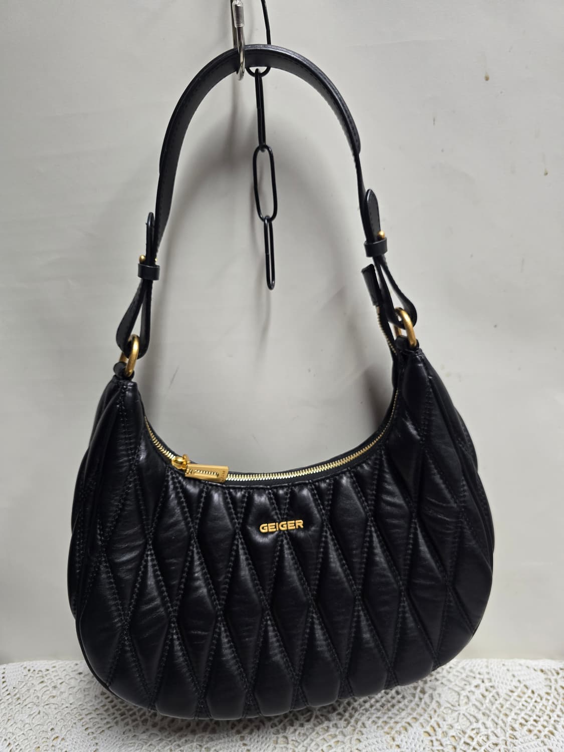 가이거 램펠(lammfell) 퀼티드 호보 + 이태리 모피 미니백 상품이미지4