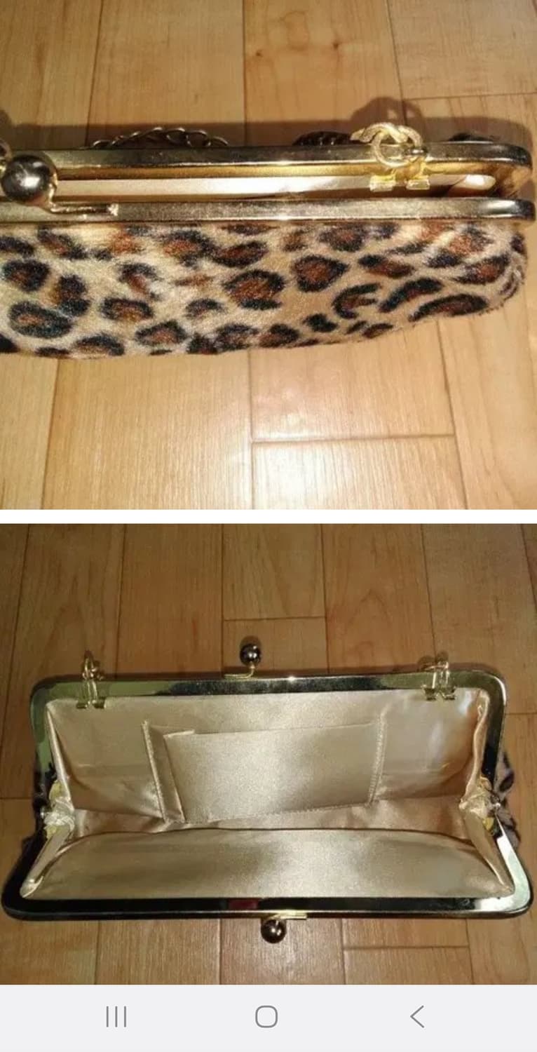 빈티지 호피 레오파드 클러치백 가방 달천대장y2k오네라떼갸루핀터깔헤이세이 상품이미지2