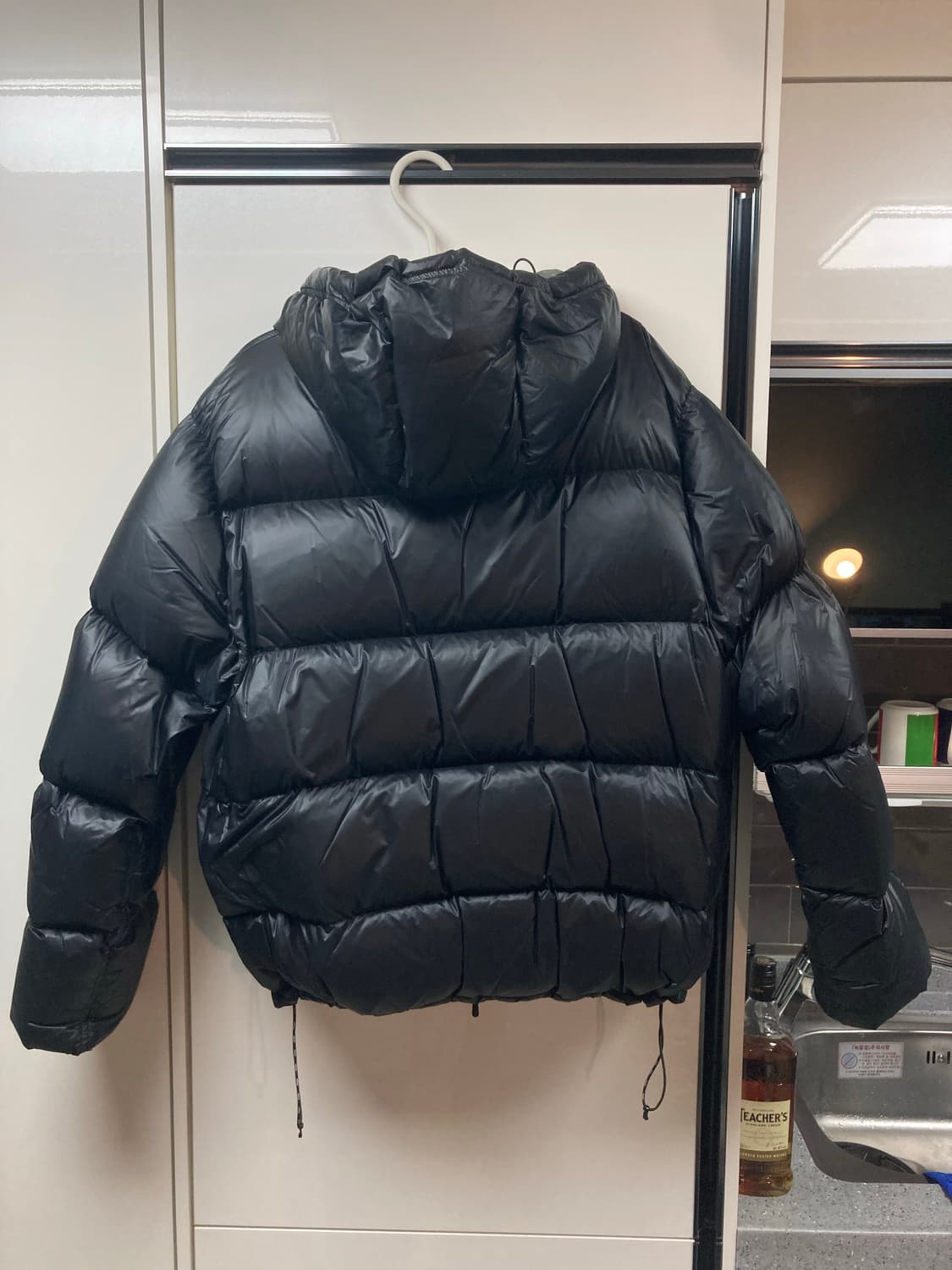 스투시 다운파카 마이크로 립스탑 팬텀 블랙 상품이미지6