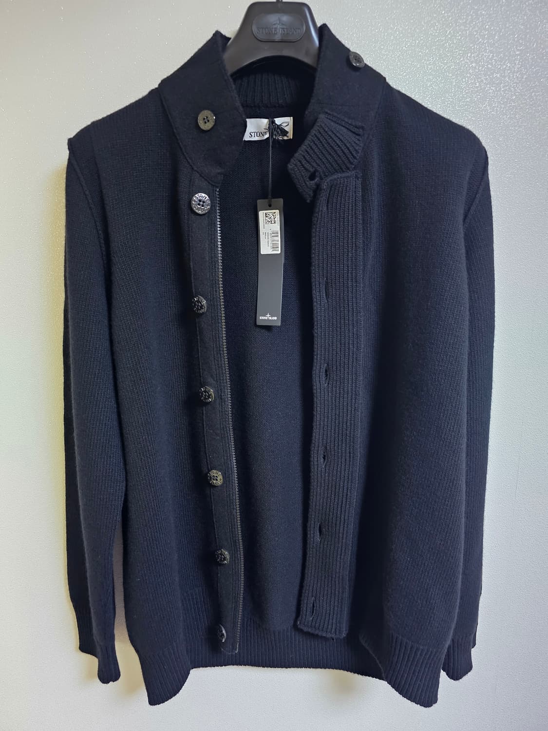 스톤아일랜드 하이넥 울 가디건 상품이미지2