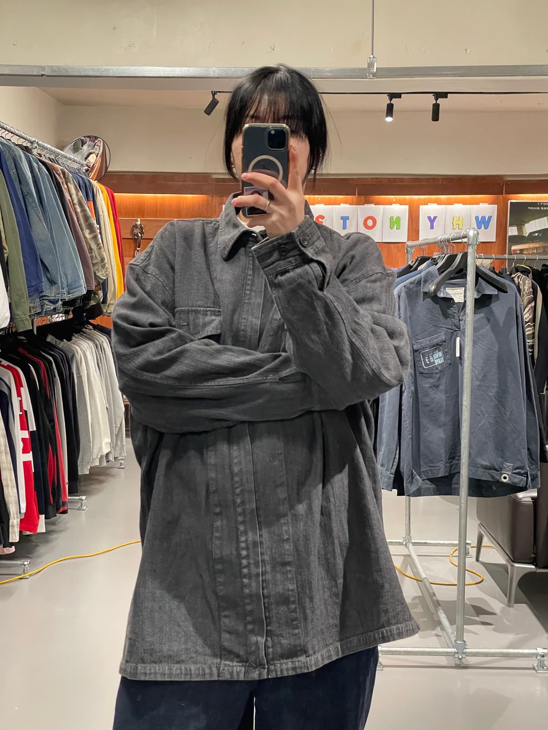 빈티지 빅사이즈 셔츠 자켓   상품이미지2