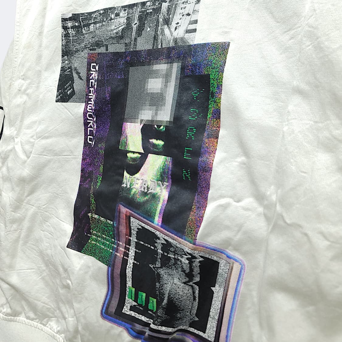 [M] 널디 화이트 프린팅 MA-1 오버핏 블루종 자켓 상품이미지5