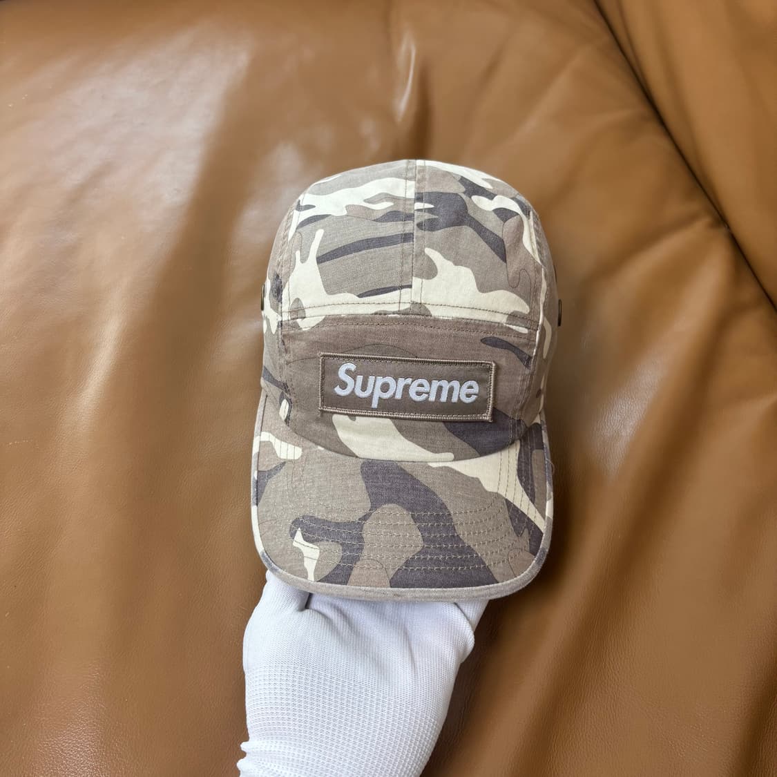 슈프림 캠프캡 모자 박스로고 23ss 밀리터리 카모 스톤 상품이미지3