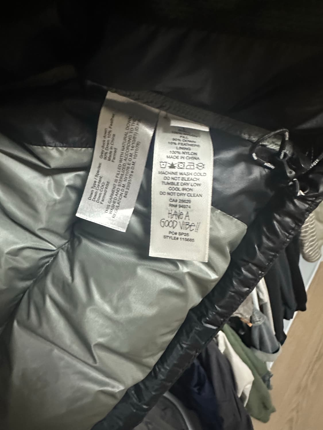 스투시 다운 파카 마이크로 립스탑 팬텀 블랙 상품이미지2