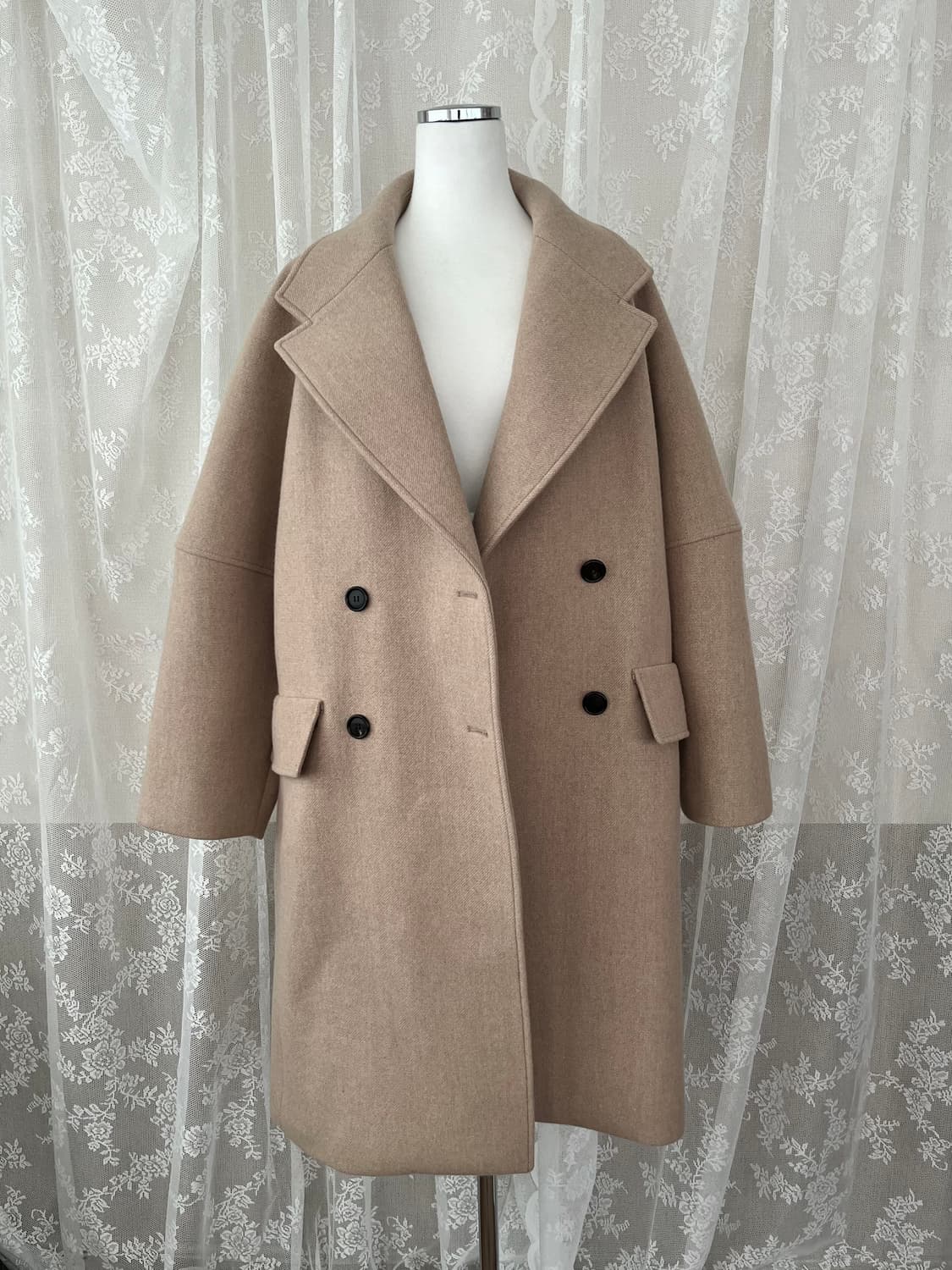 S) 오르 ORR 더블 브레스티드 피코트 토프 상품이미지3